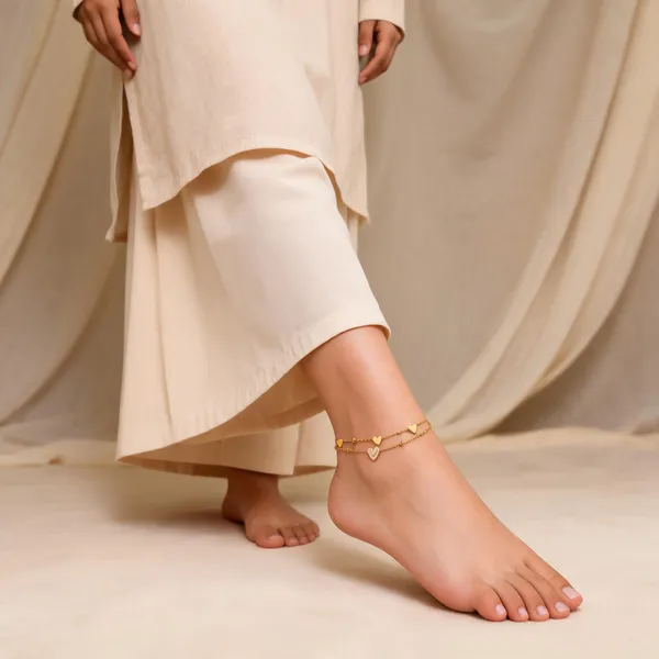Gold_Tone_Heart_Charm_Anklet_for_Women