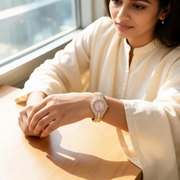 Gold_Tone_Analog_Bracelet_Watch_for_Women