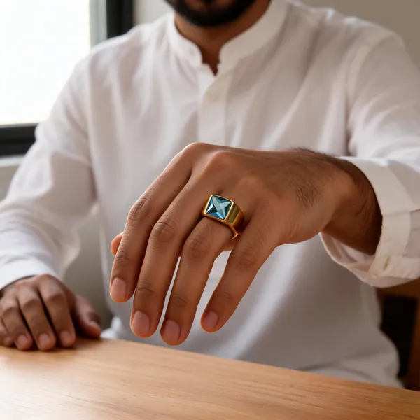 Gold_Tone_Square_Blue_Stone_Ring