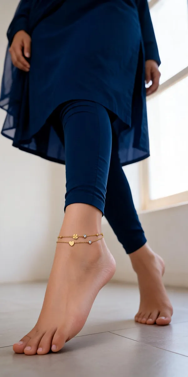 Gold_Tone_Charm_Anklet_for_Women