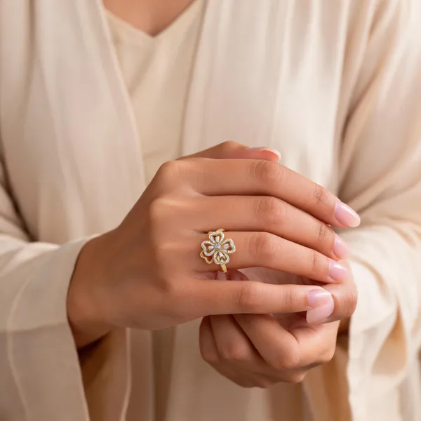 Gold_Tone_Floral_Ring_for_Women
