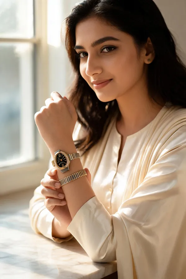 Gold_Tone_Oval_Dial_Bracelet_Watch_Set_for_Women