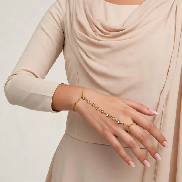 Gold_Tone_Stone_Studded_Hand_Chain_Bracelet_Ring_For_Women