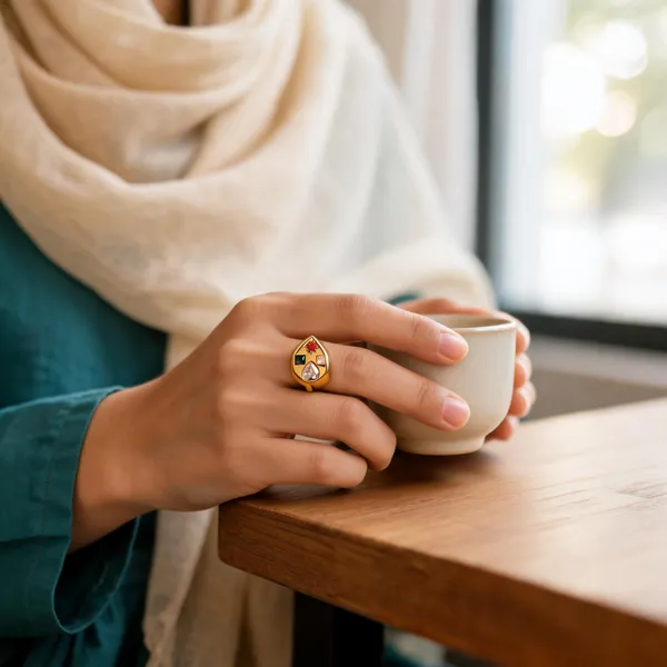 Gold_Tone_Multicolour_Stone_Statement_Ring