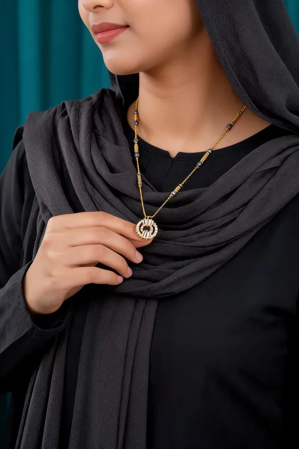 Black_And_Gold_Tone_Beaded_Mangalsutra_Necklace_for_Women