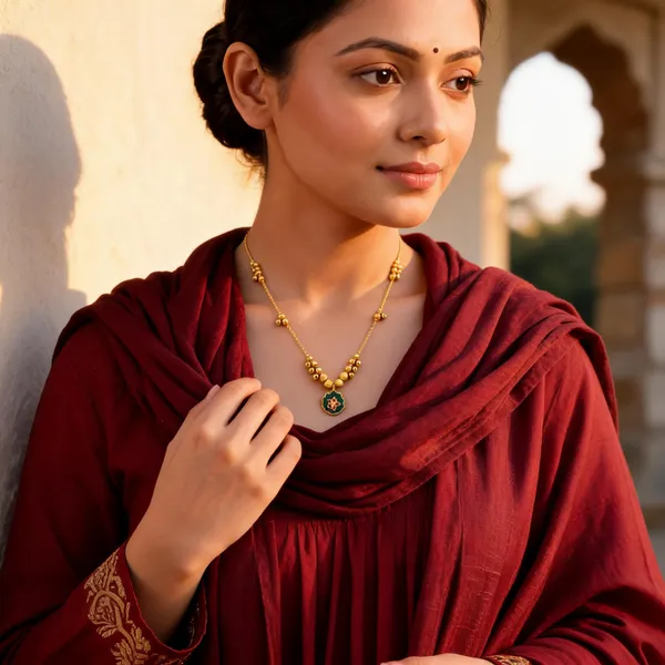 Gold_Tone_Traditional_Necklace_for_Women