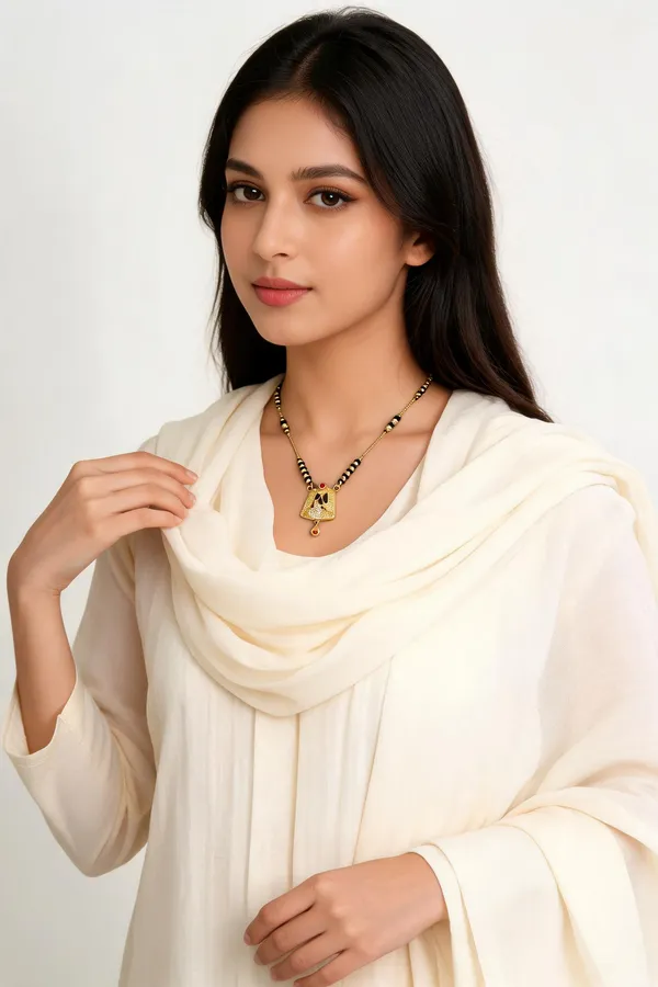 Black_Beaded_Gold-Tone_Mangalsutra_Necklace_for_Women