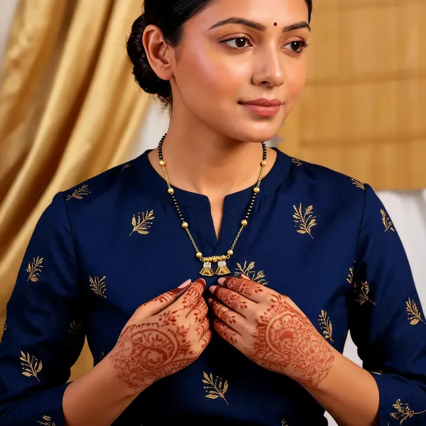 Black_Beaded_Gold-Tone_Mangalsutra_Necklace_for_Women