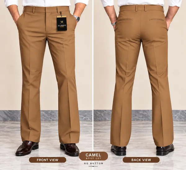 Camel_Bootcut_Formal_Trousers_For_Men