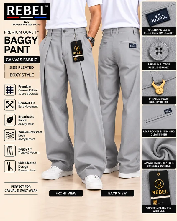 Grey_Canvas_Baggy_Fit_Pants_For_Men