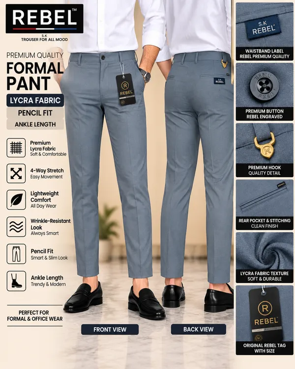 Grey_Lycra_Pencil_Fit_Formal_Trousers_For_Men