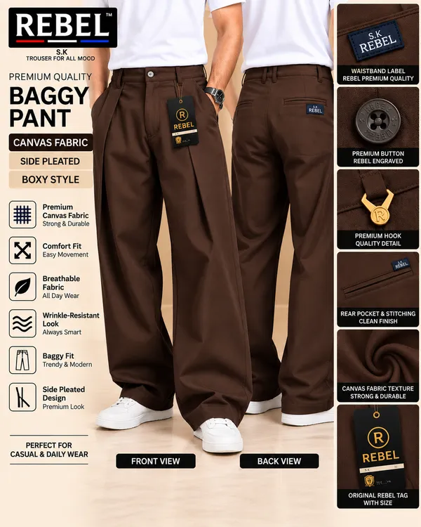 Brown_Canvas_Baggy_Fit_Pants_For_Men