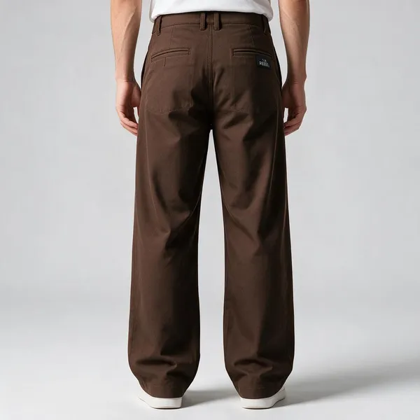 Brown_Canvas_Baggy_Fit_Pants_For_Men