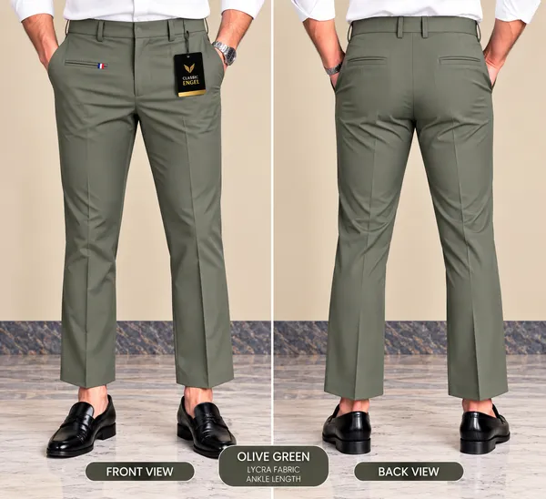 Olive_Green_Lycra_Slim_Fit_Trousers_For_Men