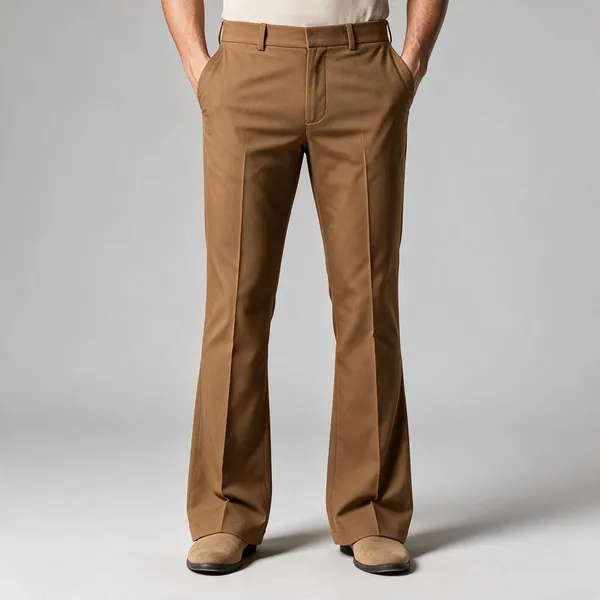 Camel_Bootcut_Formal_Trousers_For_Men