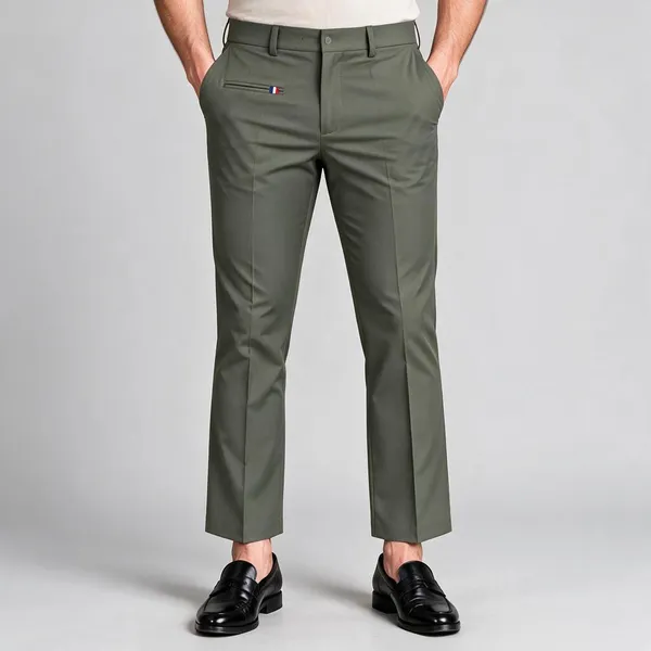 Olive_Green_Lycra_Slim_Fit_Trousers_For_Men