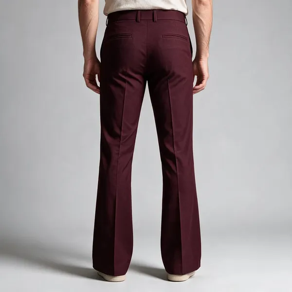 Burgundy_Bootcut_Formal_Trousers_For_Men