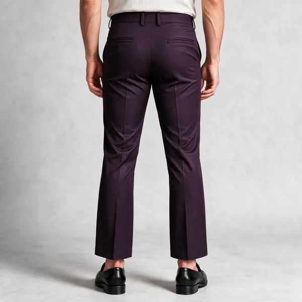 Dark_Purple_Lycra_Slim_Fit_Ankle_Length_Trousers_For_Men