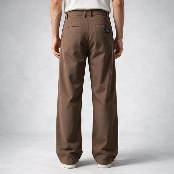 Brown_Canvas_Baggy_Fit_Pants_For_Men