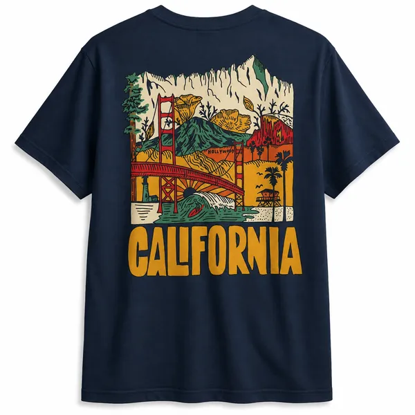 California_Mountains_Tee_-_Half_Sleeve_180_Gsm