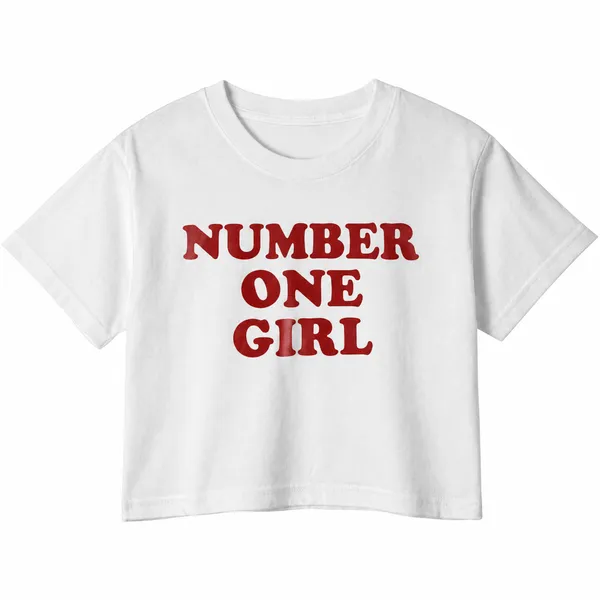 Number_One_Girl_Graphic_Crop_Top_-_180_Gsm