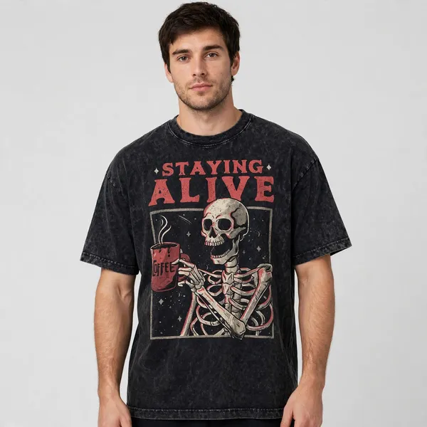 Staying_Alive_Acid_Washed_Oversized_Tee_–_200_GSM