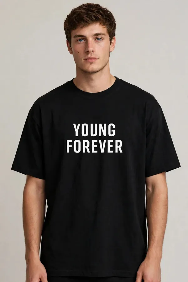 Bts_Forever_Young_Black_Oversized_T-Shirt
