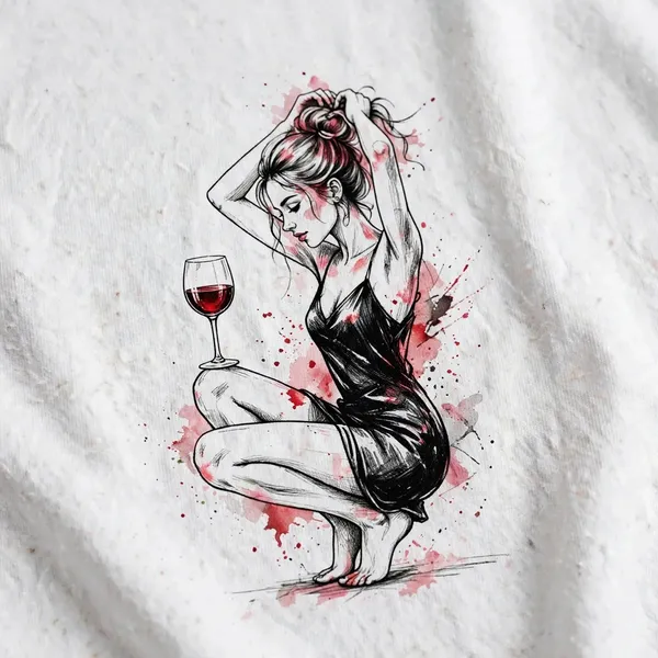 Pineberry_A_Girl_With_Wine_Oversized_Tee