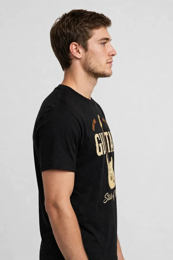 Pineberry_Guitar_Half_Sleeve_Tee