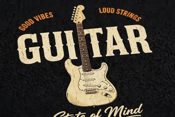 Pineberry_Guitar_Half_Sleeve_Tee