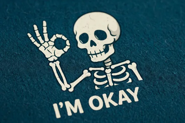 Pineberry_I'm_Okay_Half_Sleeve_Tee