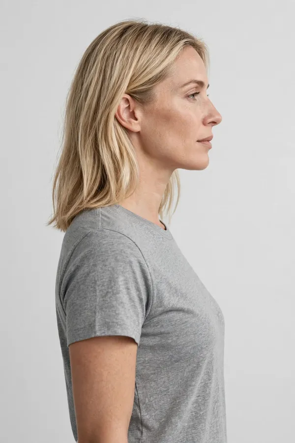 Women_Grey_Melange_Solid_T-Shirt