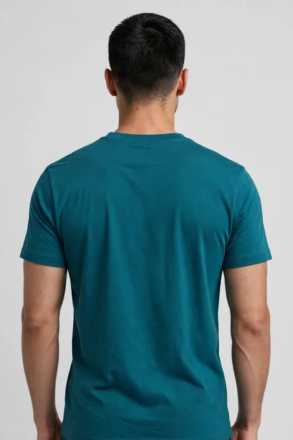 Men_Teal_Solid_T-Shirt