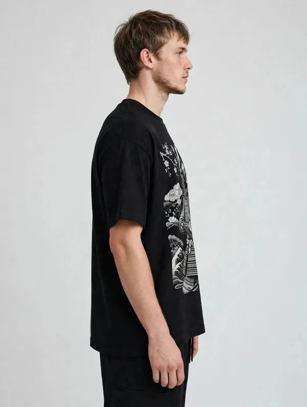 Men_Black_Samurai_Graphic_Oversized_T-Shirt