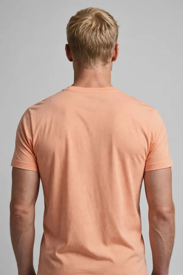 Men_Peach_Solid_T-Shirt