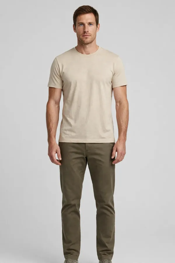 Men_Beige_Solid_T-Shirt