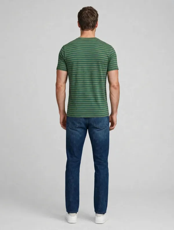 Men_Green_Striped_T-Shirt