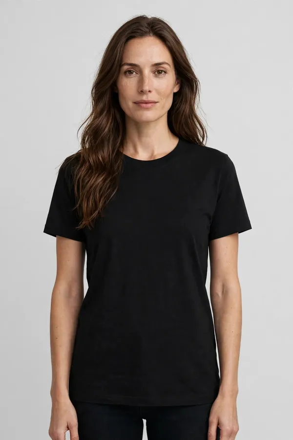 Women_Black_Solid_T-Shirt