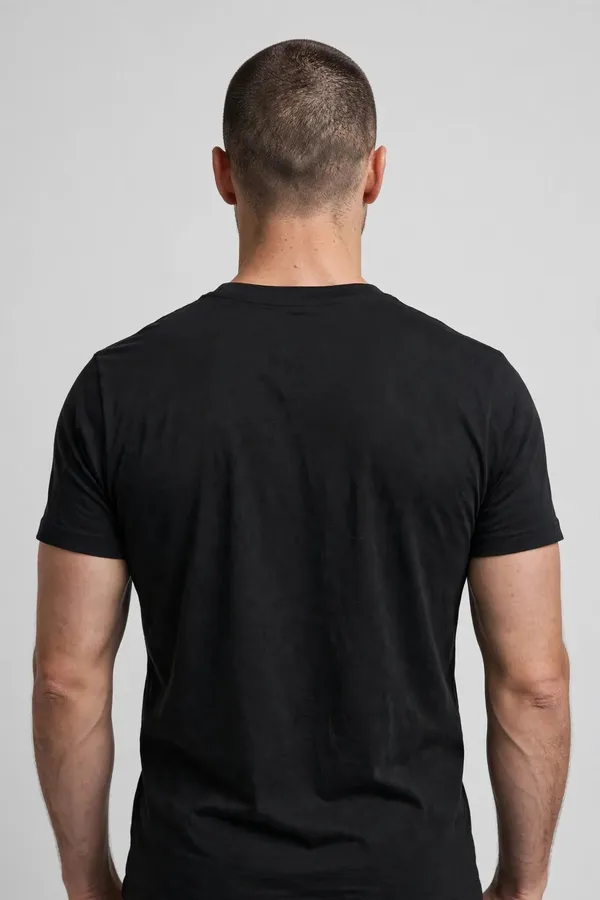 Men_Charcoal_Black_Solid_T-Shirt