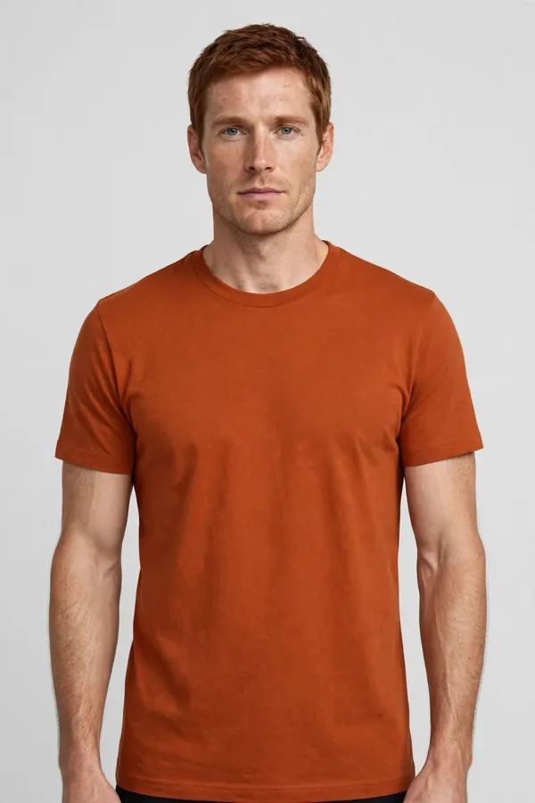 Men_Rust_Orange_Solid_T-Shirt
