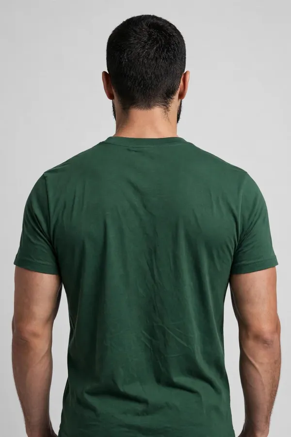 Men_Forest_Green_Solid_T-Shirt