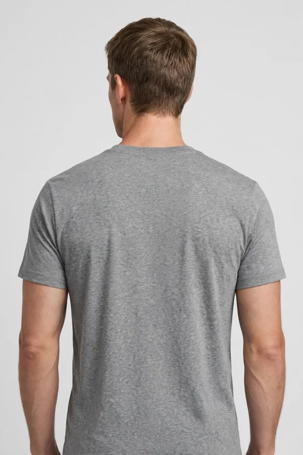 Men_Grey_Melange_Solid_T-Shirt