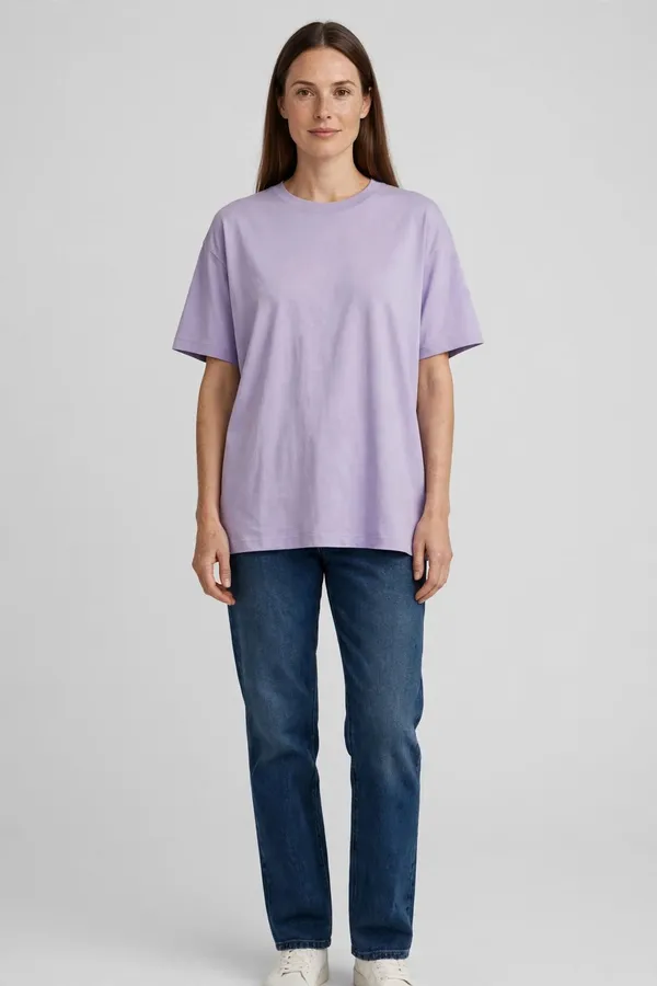 Women_Lavender_Plain_Oversized_T-Shirt
