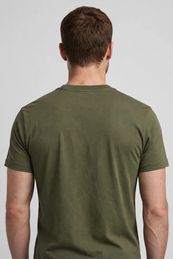 Men_Olive_Green_Solid_T-Shirt