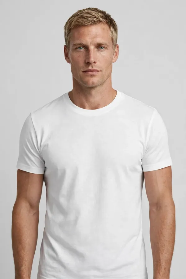 Men_Arctic_White_Solid_T-Shirt