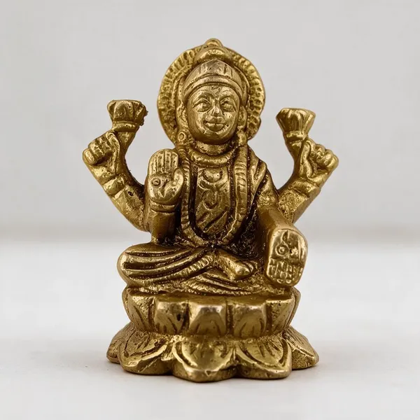 Pure_Brass_Laxmi_Idol