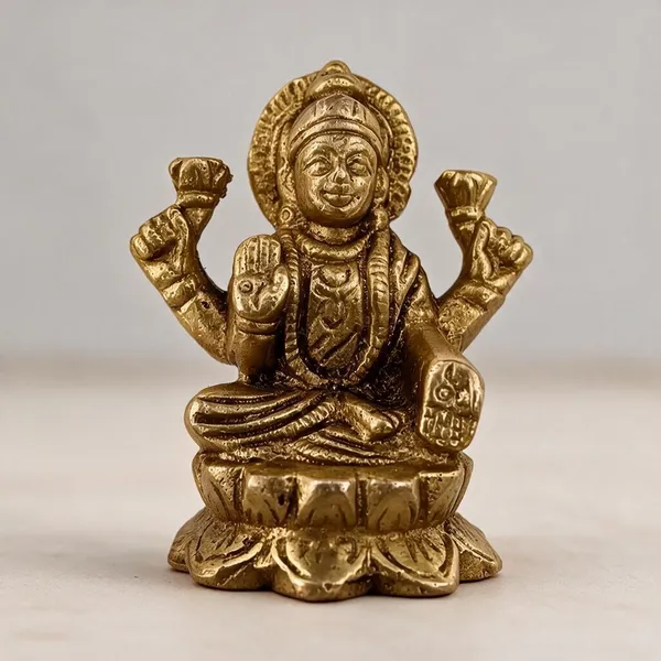 Pure_Brass_Laxmi_Idol