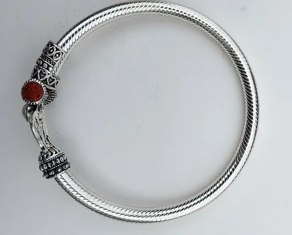 Silver_Tone_Rudraksha_Kada