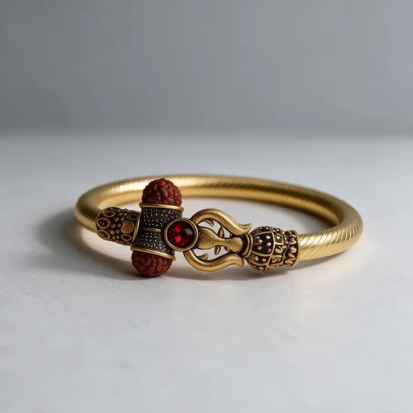 Gold_Tone_Ornate_Rudraksha_Bead_Kada_Bracelet