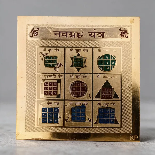 Navgraha_Yantra_Gold_Tone_Religious_Plaque